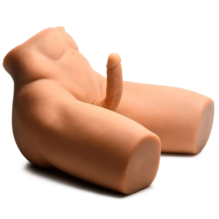 Curve Toys Female Sex Toys Poseable Torso with Thrusting Dildo