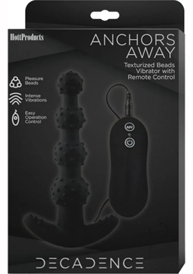 Decadence Anal Decadence Anchors Away Silicone Vibrating Butt Plug with Remote Control Black Decadence Anal Decadence Anchors Away Silicone Vibrating Butt Plug with Remote Control Black