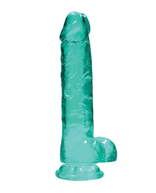 Dildos Realrock Shots RealRock Realistic Crystal Clear 8 Dildo wBalls Turquoise Dildos Realrock Shots RealRock Realistic Crystal Clear 8 Dildo wBalls Turquoise