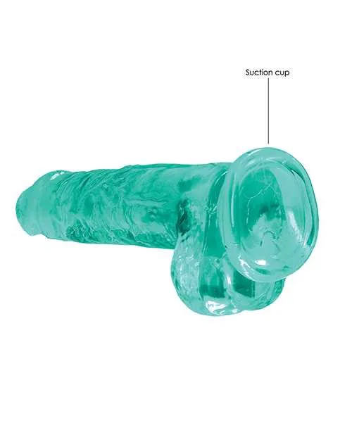 Dildos Realrock Shots RealRock Realistic Crystal Clear 8 Dildo wBalls Turquoise Dildos Realrock Shots RealRock Realistic Crystal Clear 8 Dildo wBalls Turquoise