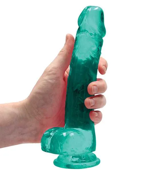 Dildos Realrock Shots RealRock Realistic Crystal Clear 8 Dildo wBalls Turquoise Dildos Realrock Shots RealRock Realistic Crystal Clear 8 Dildo wBalls Turquoise