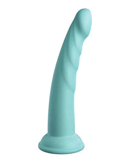 Dillio Platinum Slim Seven Silicone Dildo 7in Teal Dillio Dildos