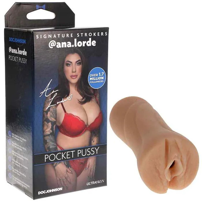 Doc Johnson Girls Of Social Media analorde Pocket Pussy Male Sex Toys