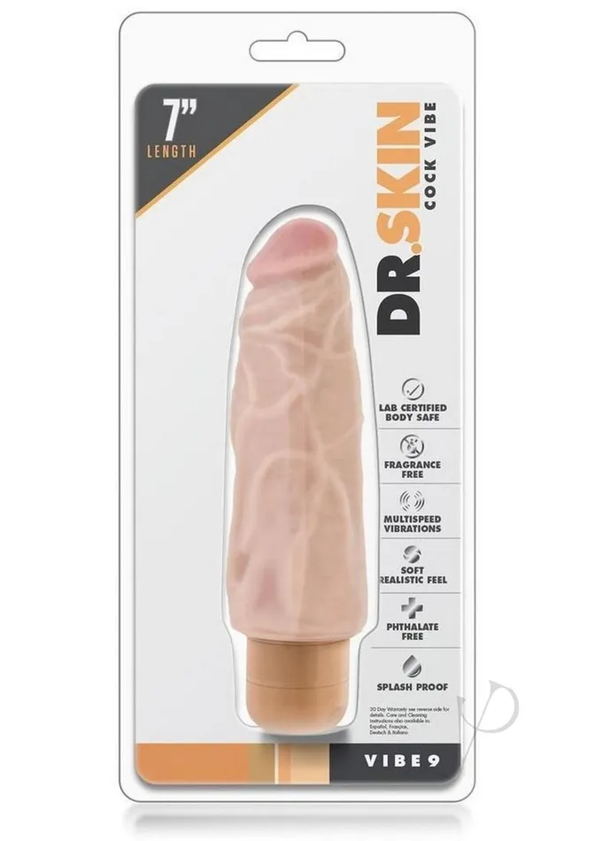 Dr Skin Dildos Dr Skin Silver Collection Cock Vibe 9 Vibrating Dildo 7in Vanilla Dr Skin Dildos Dr Skin Silver Collection Cock Vibe 9 Vibrating Dildo 7in Vanilla