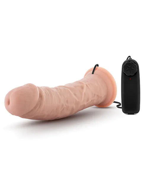Dr Skin Female Sex Toys Dr Skin Silver Collection Dr Joe Vibrating Dildo with Wired Remote Control 8in Vanilla Dr Skin Female Sex Toys Dr Skin Silver Collection Dr Joe Vibrating Dildo with Wired Remote Control 8in Vanilla
