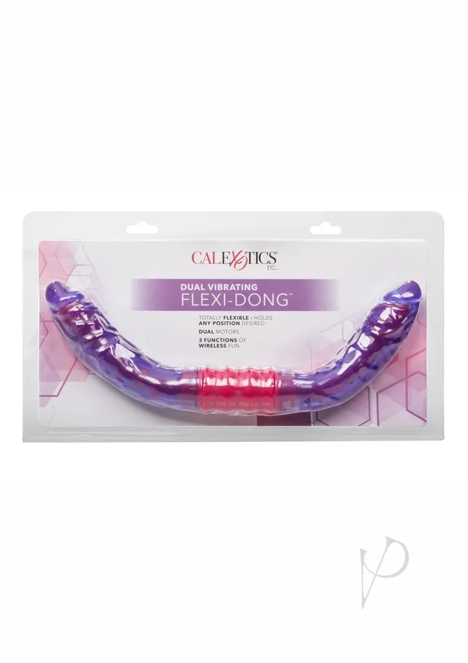 Dual Vibrating Flexi Dildo Purple Playful Dongs Dildos