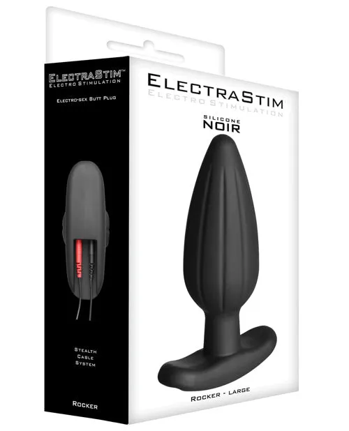 ElectraStim Silicone Noir Rocker Butt Plug Large Electrastim Anal ElectraStim Silicone Noir Rocker Butt Plug Large Electrastim Anal