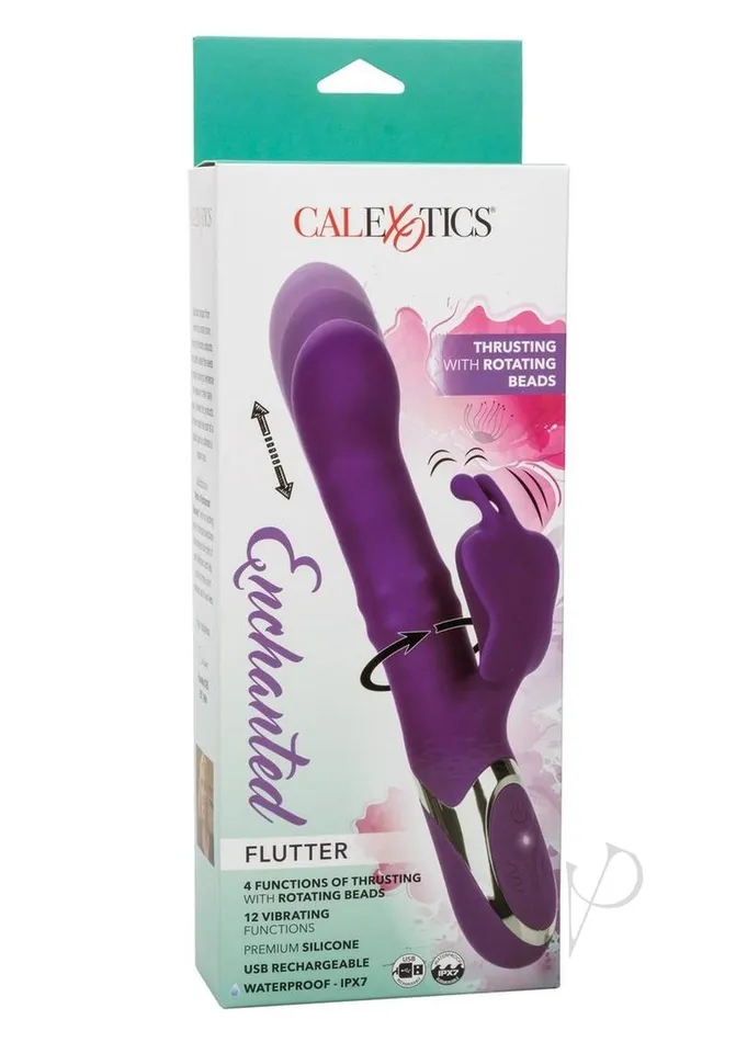 Enchanted Vibrators Enchanted Flutter Rechargeable Silicone Dual Action Rabbit Vibrator Purple Enchanted Vibrators Enchanted Flutter Rechargeable Silicone Dual Action Rabbit Vibrator Purple