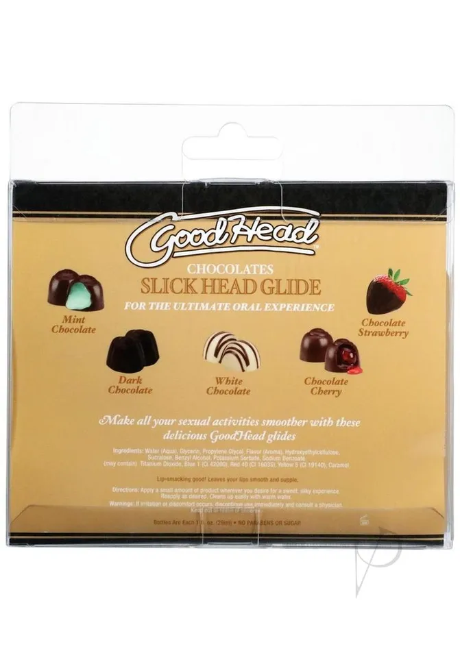 Enhancers GoodHead Slick Head Glide Chocolates 5 Pack 1oz Good Head Enhancers GoodHead Slick Head Glide Chocolates 5 Pack 1oz Good Head