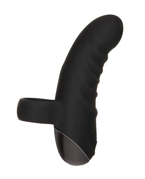 Evolved Hooked On You Silicone Rechargeable Vibrator Black Female Sex Toys