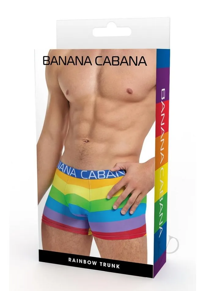 Female Sex Toys Banana Cabana Banana Cabana Trunks LargeXLarge Rainbow