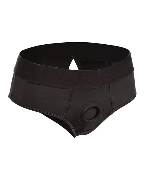 Female Sex Toys Boundless Boundless Backless Brief Harness LXL Black Female Sex Toys Boundless Boundless Backless Brief Harness LXL Black