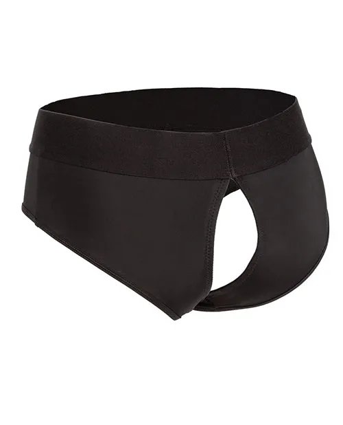 Female Sex Toys Boundless Boundless Backless Brief Harness LXL Black Female Sex Toys Boundless Boundless Backless Brief Harness LXL Black