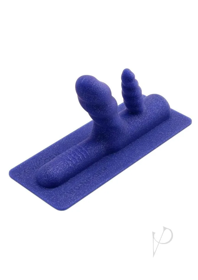 Female Sex Toys Cowgirl Cowgirl Unicorn TwoNicorn Silicone Attachment Navy Blue