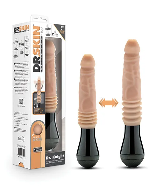 Female Sex Toys Dr Skin Dr Skin Platinum Collection Silicone Dr Knight Rechargeable Thrusting Gyrating Vibrating Dildo 105in Vanilla Female Sex Toys Dr Skin Dr Skin Platinum Collection Silicone Dr Knight Rechargeable Thrusting Gyrating Vibrating Dildo 105in Vanilla