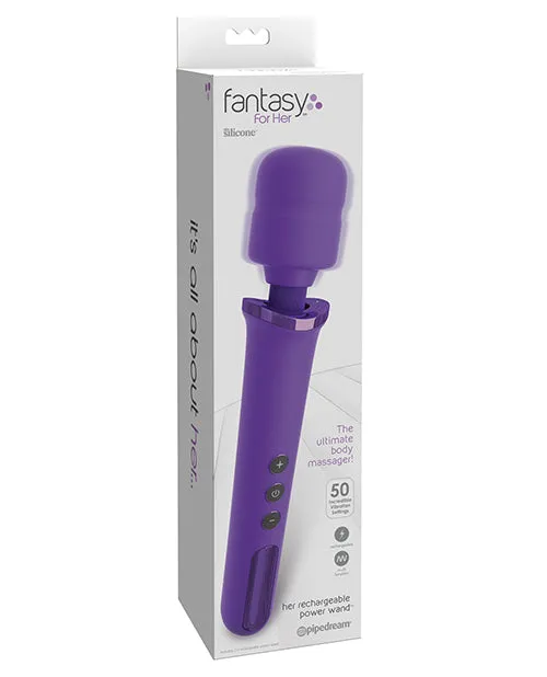 Female Sex Toys Fantasy For Her Fantasy For Her Rechargeable Power Wand Multispeed Silicone Purple