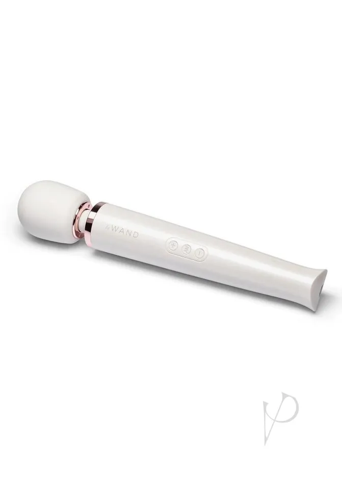 Female Sex Toys Le Wand Le Wand Rechargeable Silicone Massager Pearl White