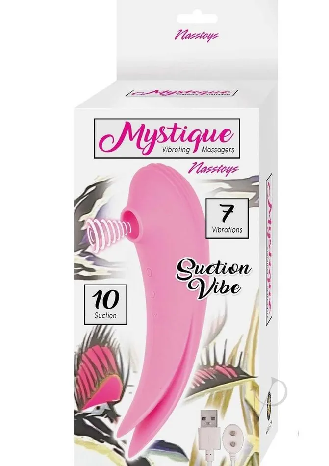 Female Sex Toys Mystique Mystique Suction Vibrating Rechargeable Silicone Massager Pink Female Sex Toys Mystique Mystique Suction Vibrating Rechargeable Silicone Massager Pink