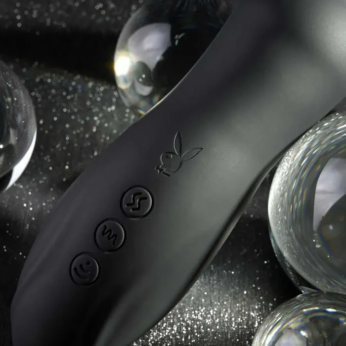 Female Sex Toys Playboy Pleasure Let It Bead Vibrating Anal Beads Clitoral Suction Playboy Pleasure