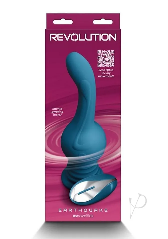Female Sex Toys Revolution Revolution Earthquake Rechargeable Silicone Vibrator with Remote Control Teal Female Sex Toys Revolution Revolution Earthquake Rechargeable Silicone Vibrator with Remote Control Teal