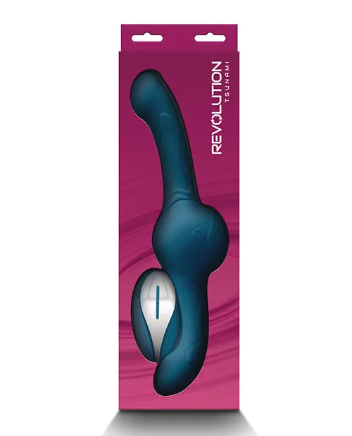 Female Sex Toys Revolution Revolution Tsunami Rechargeable Silicone Vibrator with Remote Control Teal Female Sex Toys Revolution Revolution Tsunami Rechargeable Silicone Vibrator with Remote Control Teal