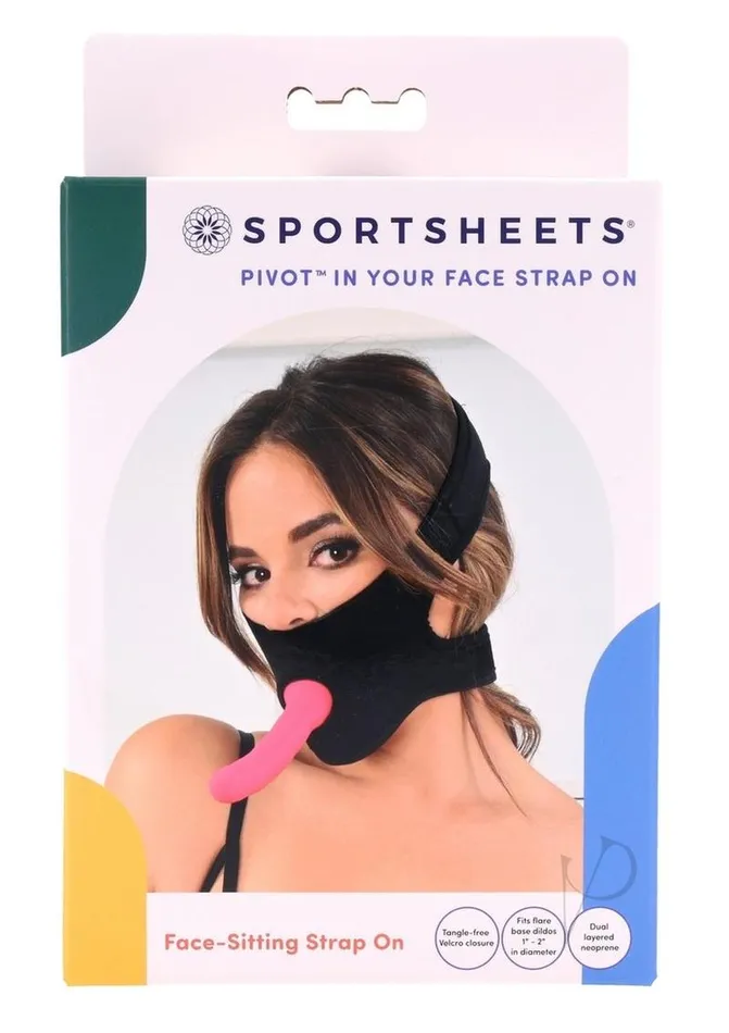 Female Sex Toys Sportsheets Pivot in Your Face Strap On Black