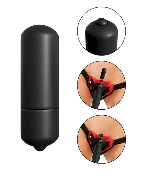 Fetish Fantasy Series Vibrating StrapOn Dildo 6in and Harness Set with Bullet Black Fetish Fantasy Series Female Sex Toys Fetish Fantasy Series Vibrating StrapOn Dildo 6in and Harness Set with Bullet Black Fetish Fantasy Series Female Sex Toys