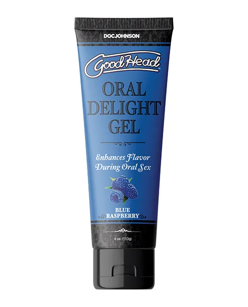 Good Head GoodHead Oral Delight Gel Flavored Blue Raspberry 4oz Anal Good Head GoodHead Oral Delight Gel Flavored Blue Raspberry 4oz Anal