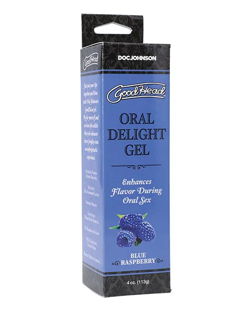 Good Head GoodHead Oral Delight Gel Flavored Blue Raspberry 4oz Anal Good Head GoodHead Oral Delight Gel Flavored Blue Raspberry 4oz Anal