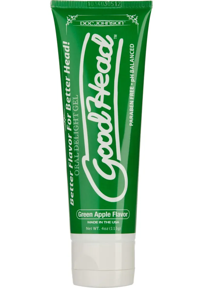 GoodHead Oral Delight Gel Flavored Green Apple 4oz Good Head Enhancers GoodHead Oral Delight Gel Flavored Green Apple 4oz Good Head Enhancers