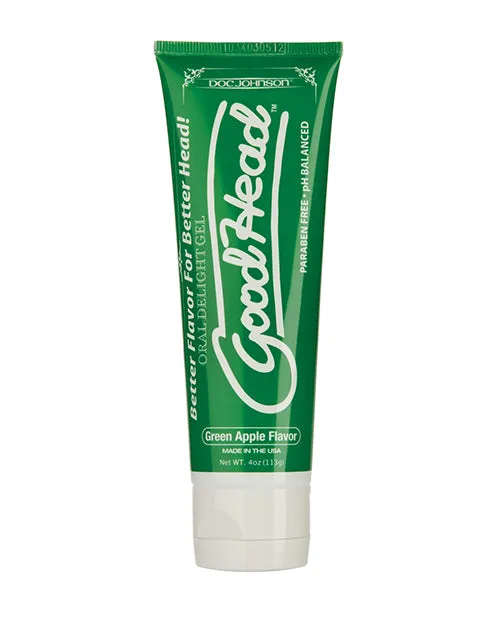 GoodHead Oral Delight Gel Flavored Green Apple 4oz Good Head Enhancers GoodHead Oral Delight Gel Flavored Green Apple 4oz Good Head Enhancers