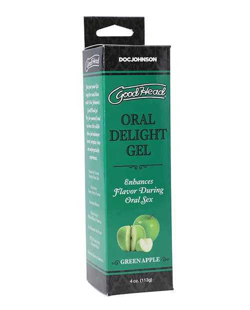 GoodHead Oral Delight Gel Flavored Green Apple 4oz Good Head Enhancers GoodHead Oral Delight Gel Flavored Green Apple 4oz Good Head Enhancers