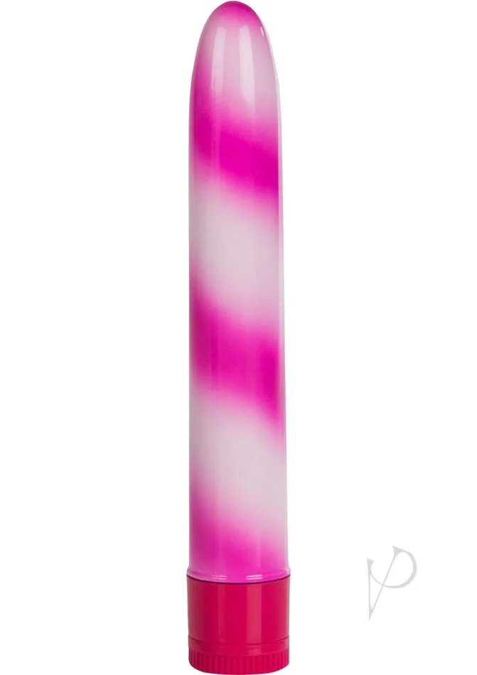 Hard Vibes CalExotics Candy Cane 6in Waterproof Pink Vibrators Hard Vibes CalExotics Candy Cane 6in Waterproof Pink Vibrators