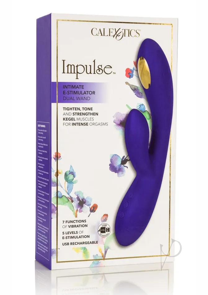 Impulse Vibrators Impulse Intimate EStimulator Dual Wand Rechargeable Silicone Vibrator Purple Impulse Vibrators Impulse Intimate EStimulator Dual Wand Rechargeable Silicone Vibrator Purple