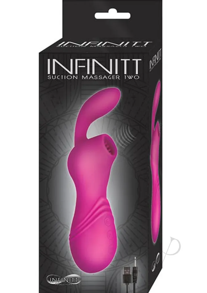 Infinitt Suction Massager Two Rechargeable Silicone Vibrator Pink Infinitt Female Sex Toys Infinitt Suction Massager Two Rechargeable Silicone Vibrator Pink Infinitt Female Sex Toys