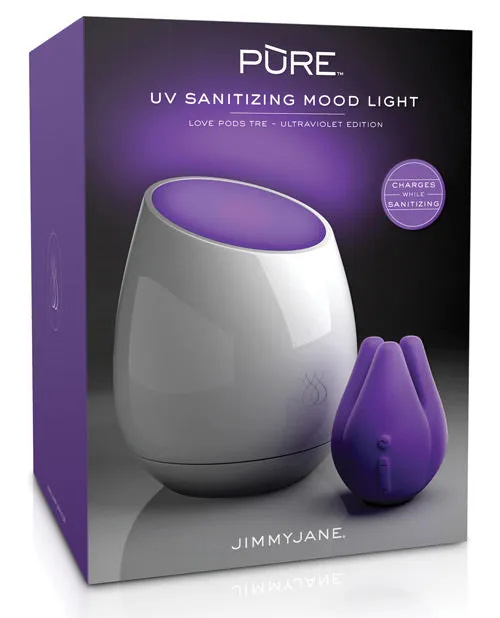 Jimmyjane Jimmyjane Love Pods Tre Pure UV Sanitizing Mood Light Ultraviolet Edition Dildos Jimmyjane Jimmyjane Love Pods Tre Pure UV Sanitizing Mood Light Ultraviolet Edition Dildos