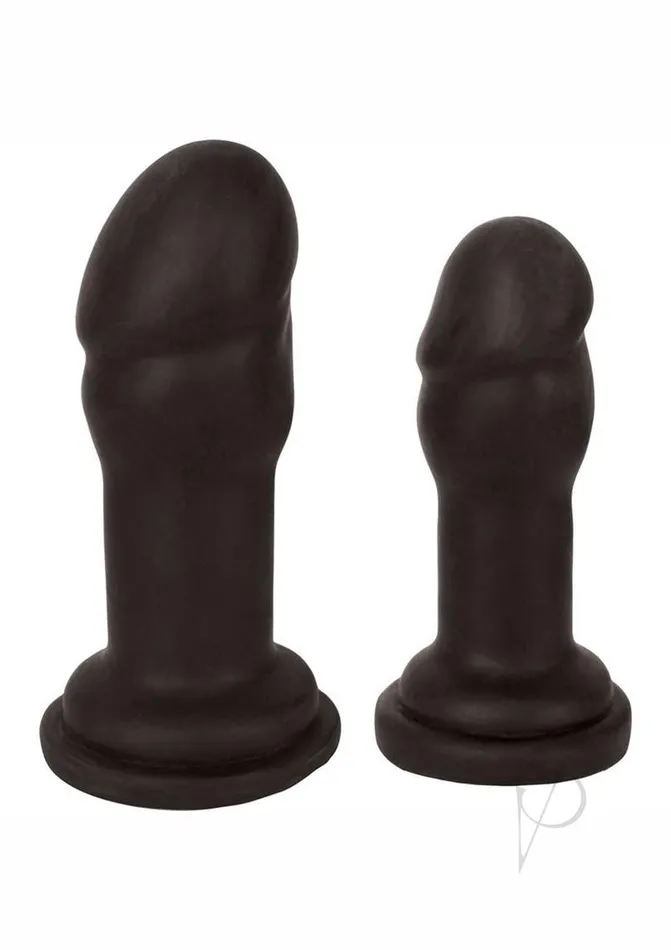 Jock Male Sex Toys Jock Anal Plug Duo Penis Heads Black