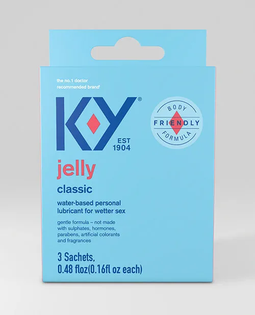 KY Water Based Jelly Lube Pack of 3 Satchet K Y Male Sex Toys