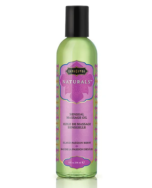 Kama Sutra Naturals Massage Oil Island Passion Berry 8oz Naturals Massage Oil Couples