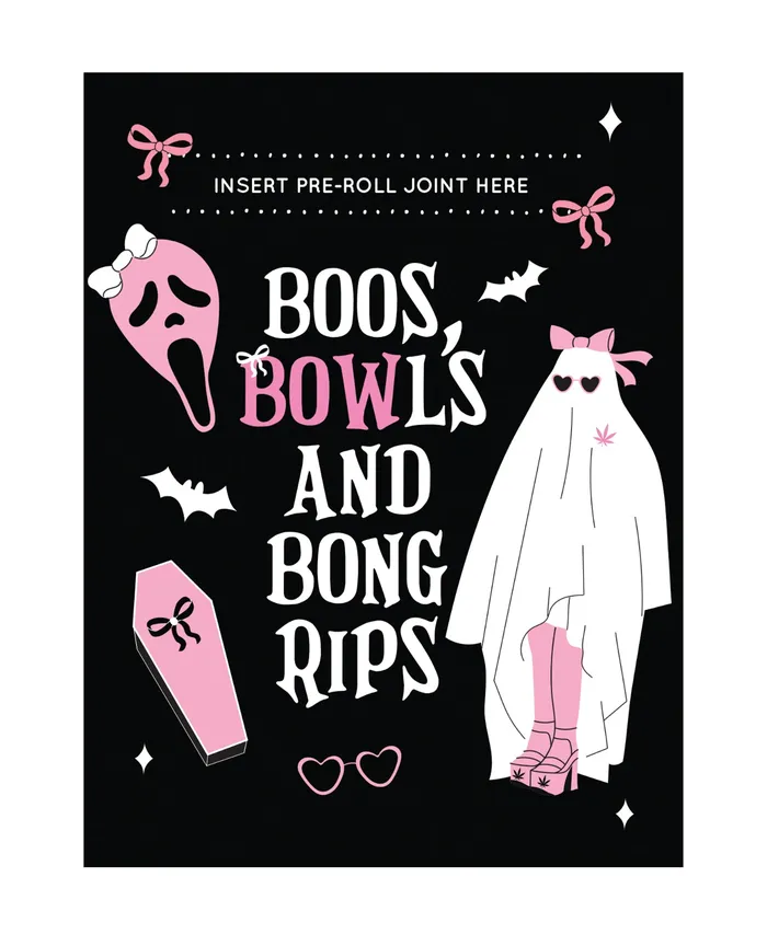 Kush Kards Vibrators Halloween Boos Greeting Card wMatchbook