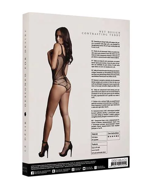 Le Desir Anal Le Desir Contrast Net Teddy OS Black Le Desir Anal Le Desir Contrast Net Teddy OS Black