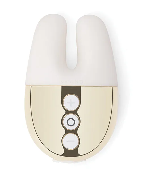 Le Wand Double Vibe Rechargeable Silicone Vibrator WhiteGold Le Wand Female Sex Toys