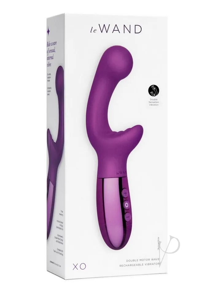 Le Wand Female Sex Toys Le Wand XO Rechargeable Silicone Dual Stimulating Vibrator Cherry Le Wand Female Sex Toys Le Wand XO Rechargeable Silicone Dual Stimulating Vibrator Cherry