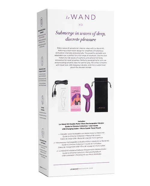 Le Wand Female Sex Toys Le Wand XO Rechargeable Silicone Dual Stimulating Vibrator Cherry Le Wand Female Sex Toys Le Wand XO Rechargeable Silicone Dual Stimulating Vibrator Cherry
