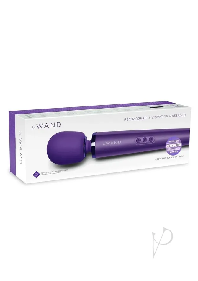 Le Wand Vibrators Le Wand Rechargeable Silicone Massager Purple