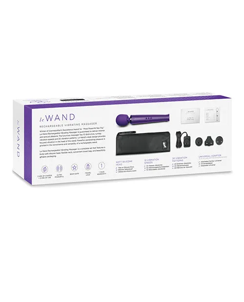 Le Wand Vibrators Le Wand Rechargeable Silicone Massager Purple
