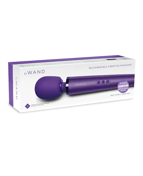 Le Wand Vibrators Le Wand Rechargeable Silicone Massager Purple