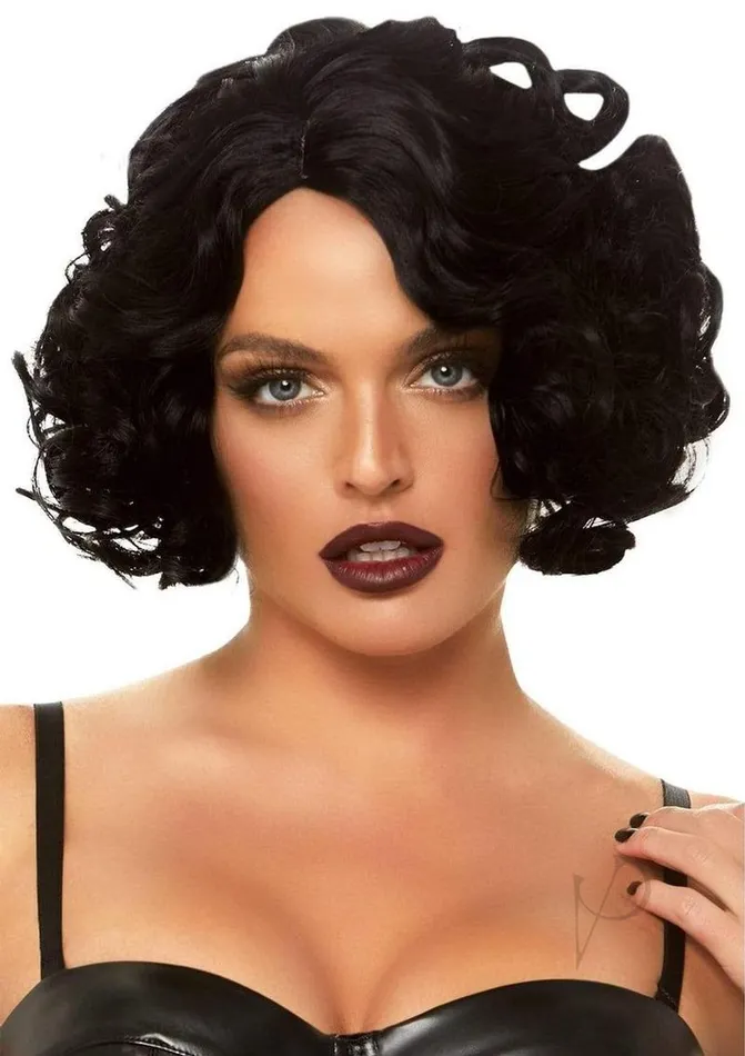 Leg Avenue Anal Leg Avenue Curly Bob Wig OS Black