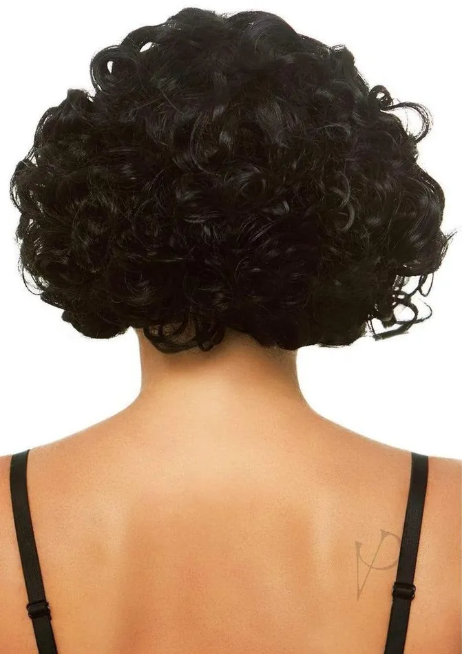 Leg Avenue Anal Leg Avenue Curly Bob Wig OS Black