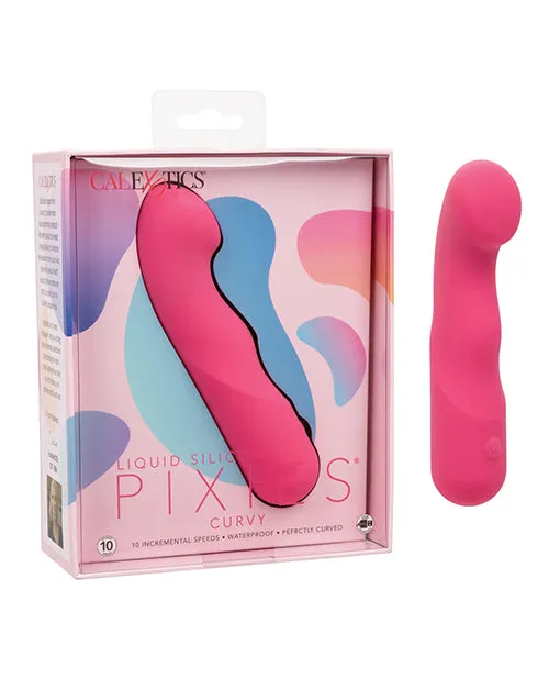 Liquid Silicone Pixies Ripple Rechargeable Vibrator Pink Pixies Female Sex Toys Liquid Silicone Pixies Ripple Rechargeable Vibrator Pink Pixies Female Sex Toys